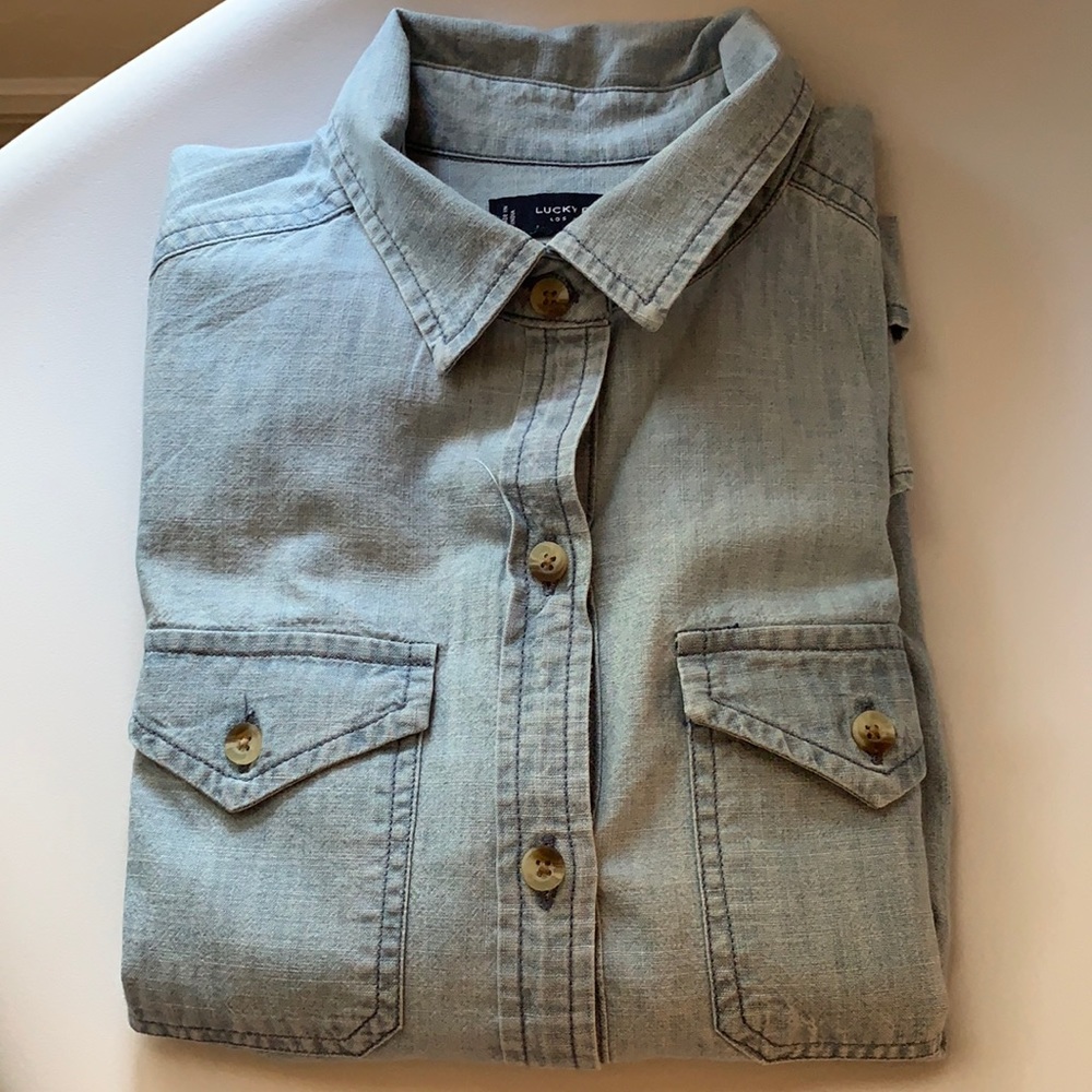 Lucky Chambray, Indigo dye, XS, new with tag